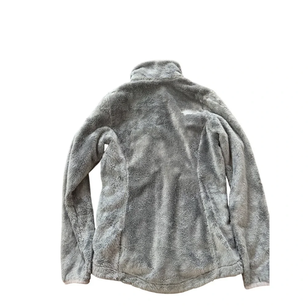 The North Face Osito Fleece Jacket Womens XS Gray‎ Full Zip High Pile Soft Fuzzy